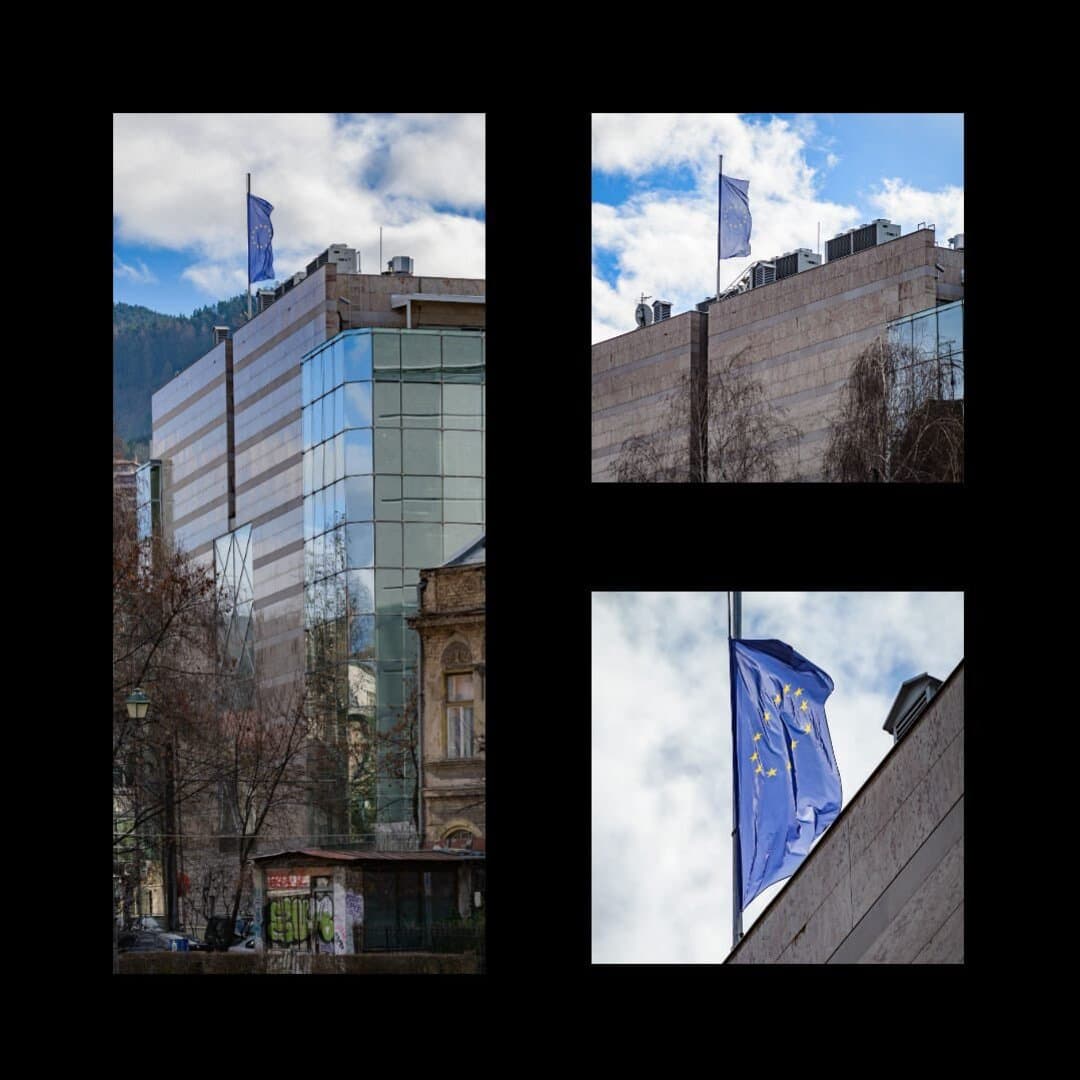 Na pola koplja zastave na ambasadama u BiH - slika 1