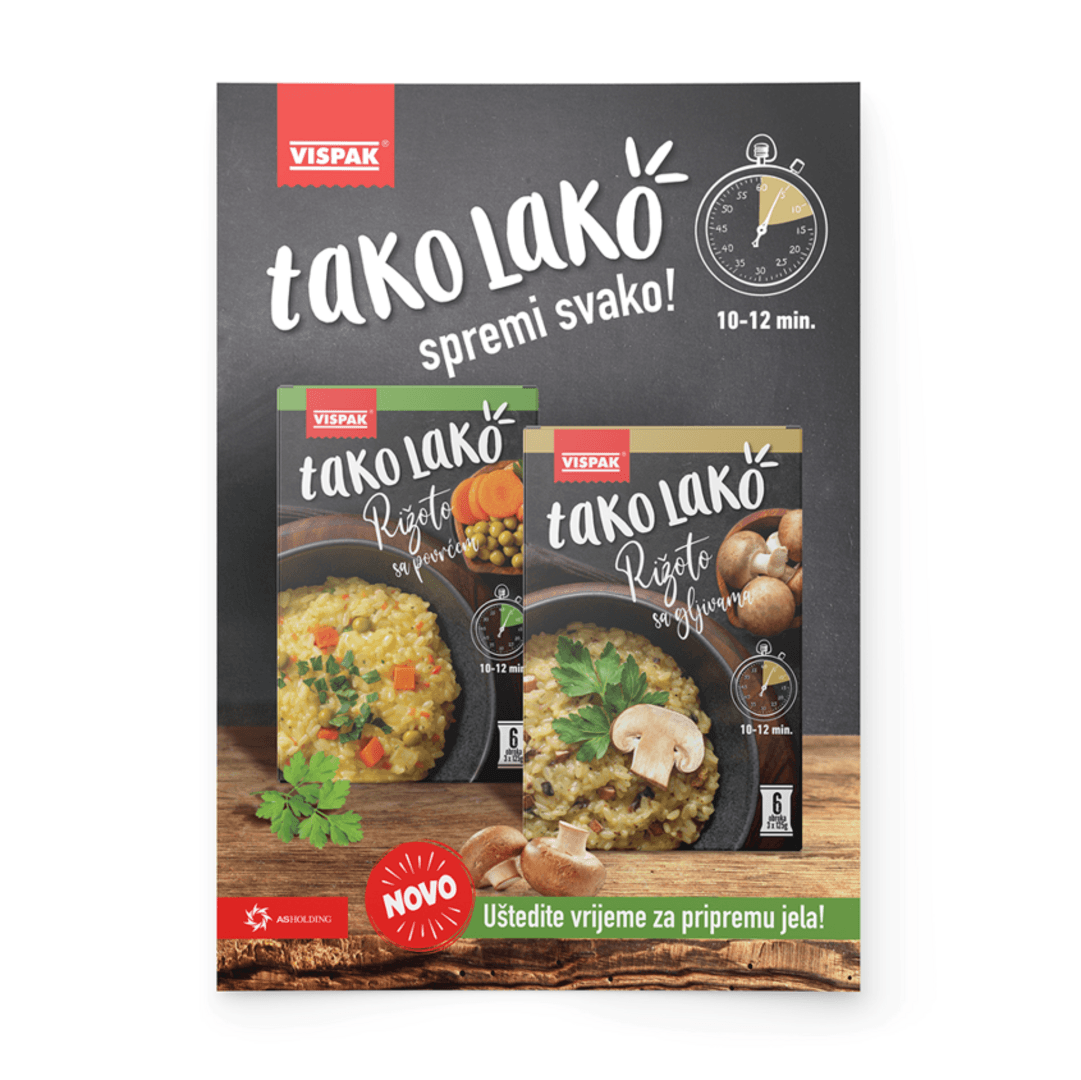 AS Holding nastavlja sa inovacijama: Tako lako Vispak rižoto koje štedi vrijeme - slika 1