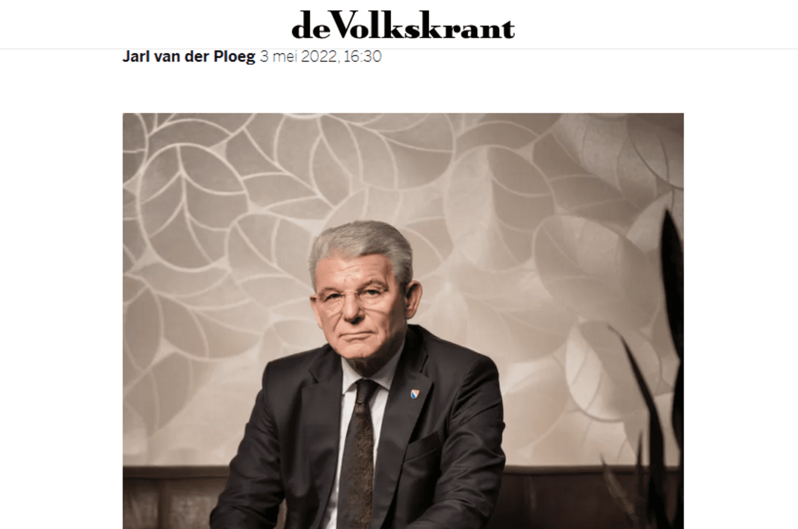 Šefik Džaferović za De Volkskrant: EU i NATO su naš izlaz - slika 1