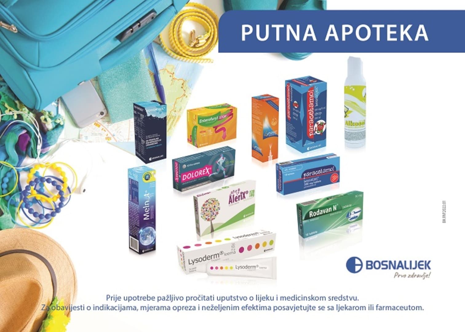 Bosnalijekova putna apoteka,  efikasna rješenja za siguran i ugodan odmor - slika 1