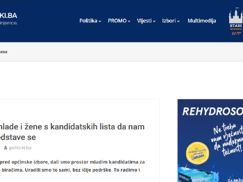 Mladi i žene na listama: Sutra predstavljamo prve kandidate