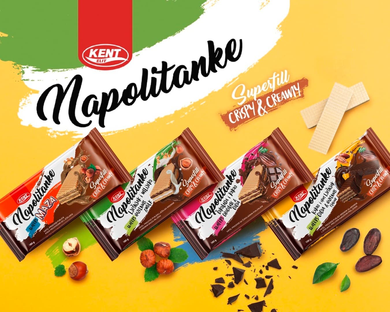 Hrskave Kent napolitanke sa originalnom i prvoklasnom recepturom - slika 1