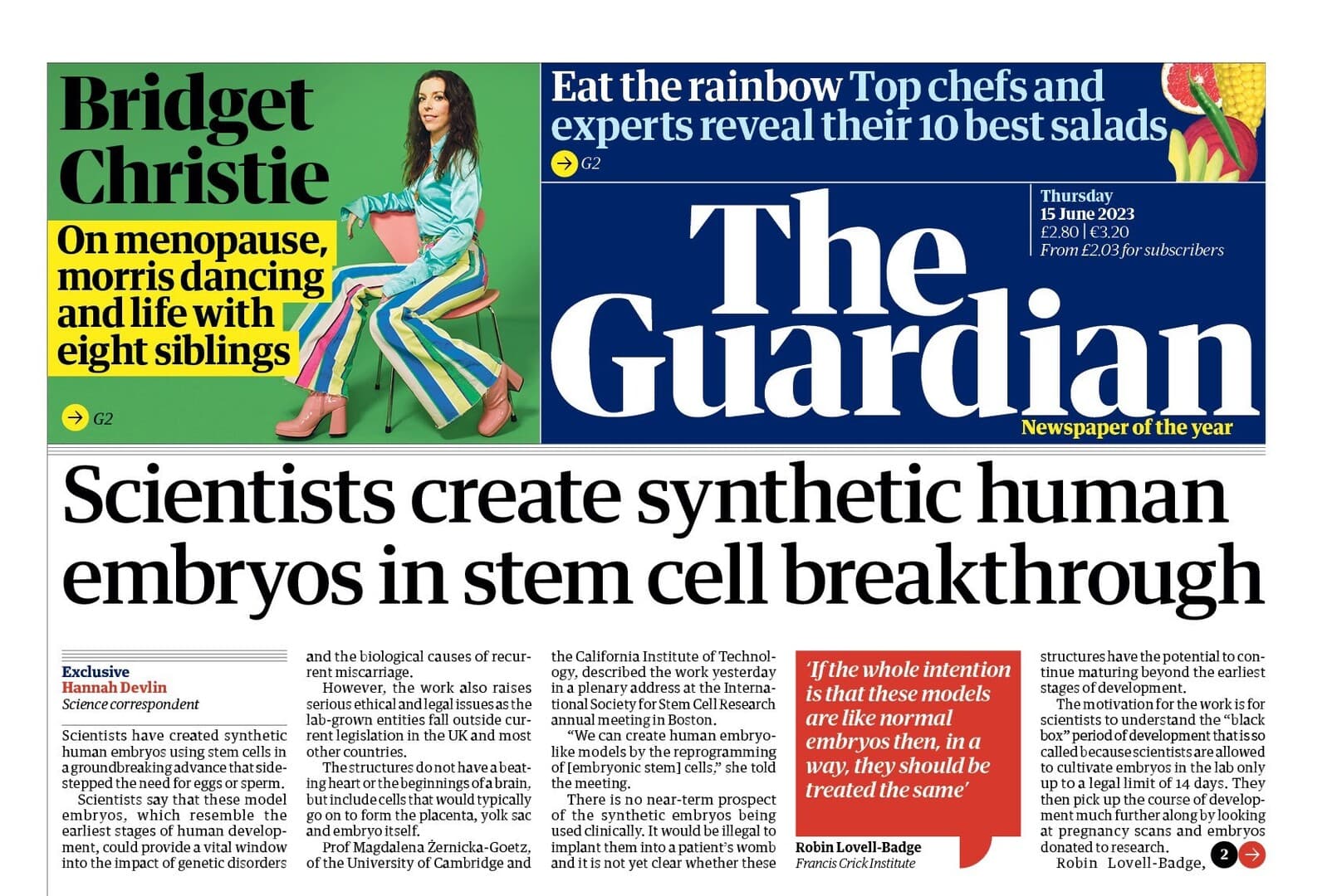 Naučnici stvorili sintetičke embrije čovjeka - slika 1