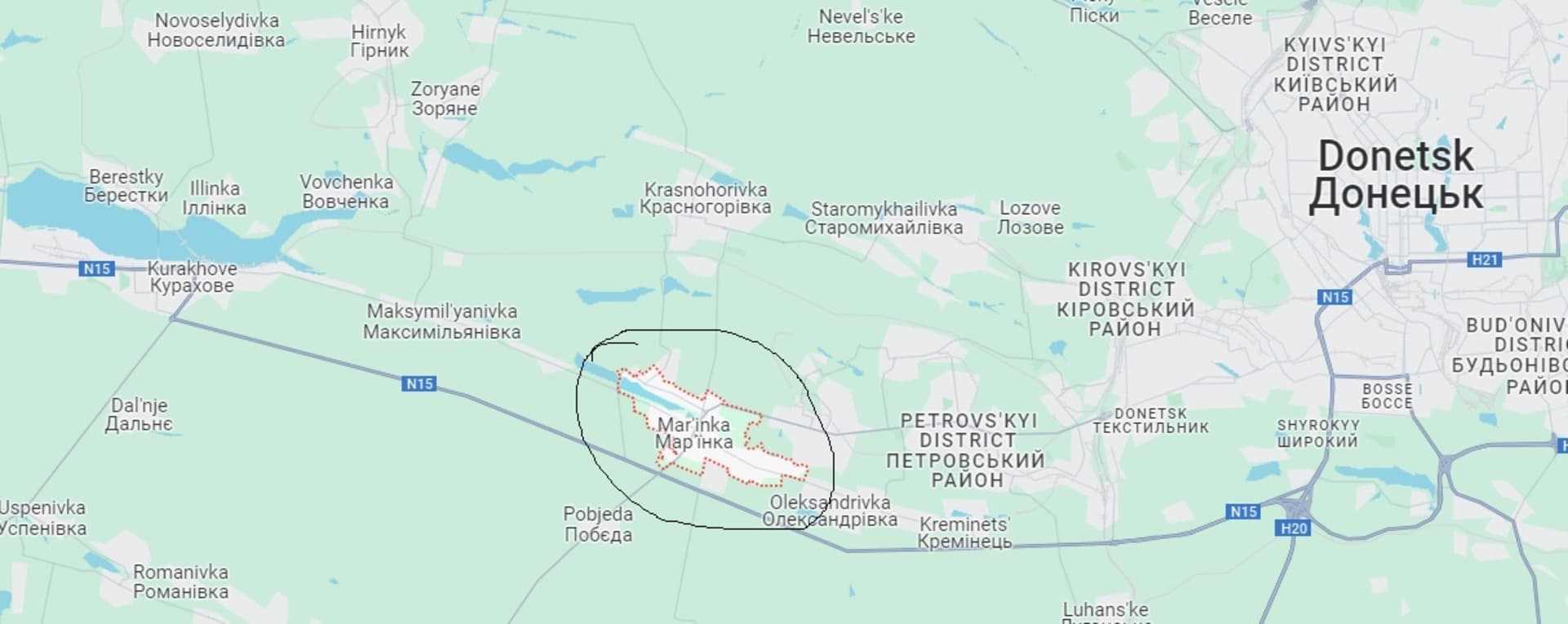 Ukrajinci izgubili Marjiniku - slika 1