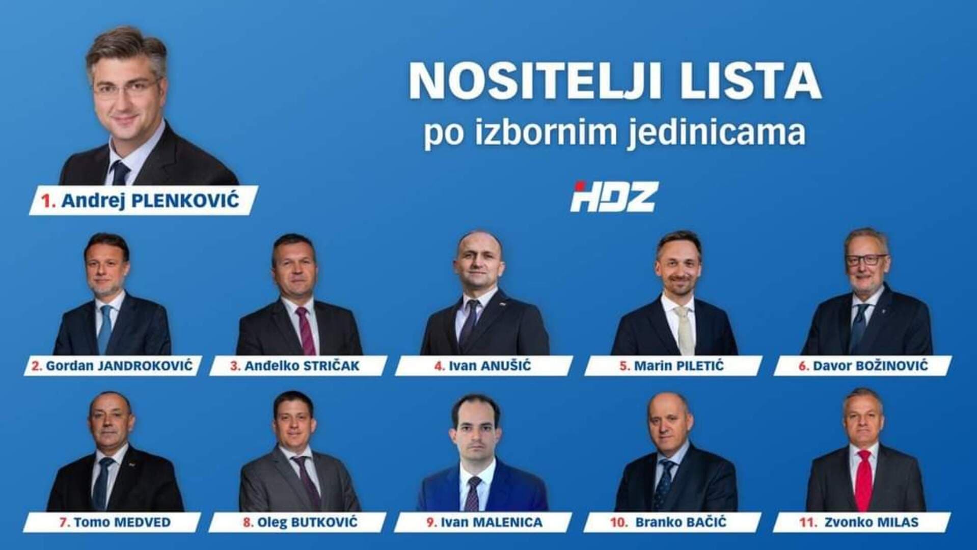 HDZ objavio liste. Ima i kandidatkinju iz Sarajeva za XI izbornu jedinicu - slika 1