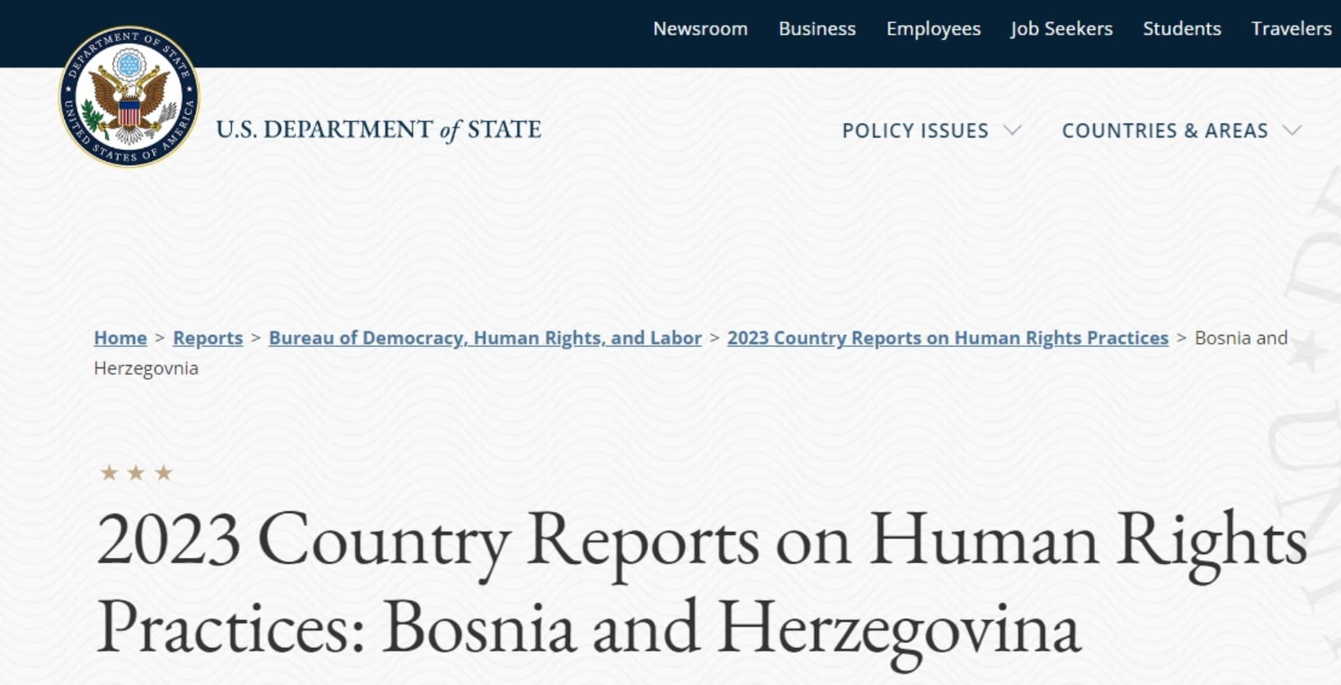 State Department: Dodik ugrožava ustavni poredak BiH - slika 1