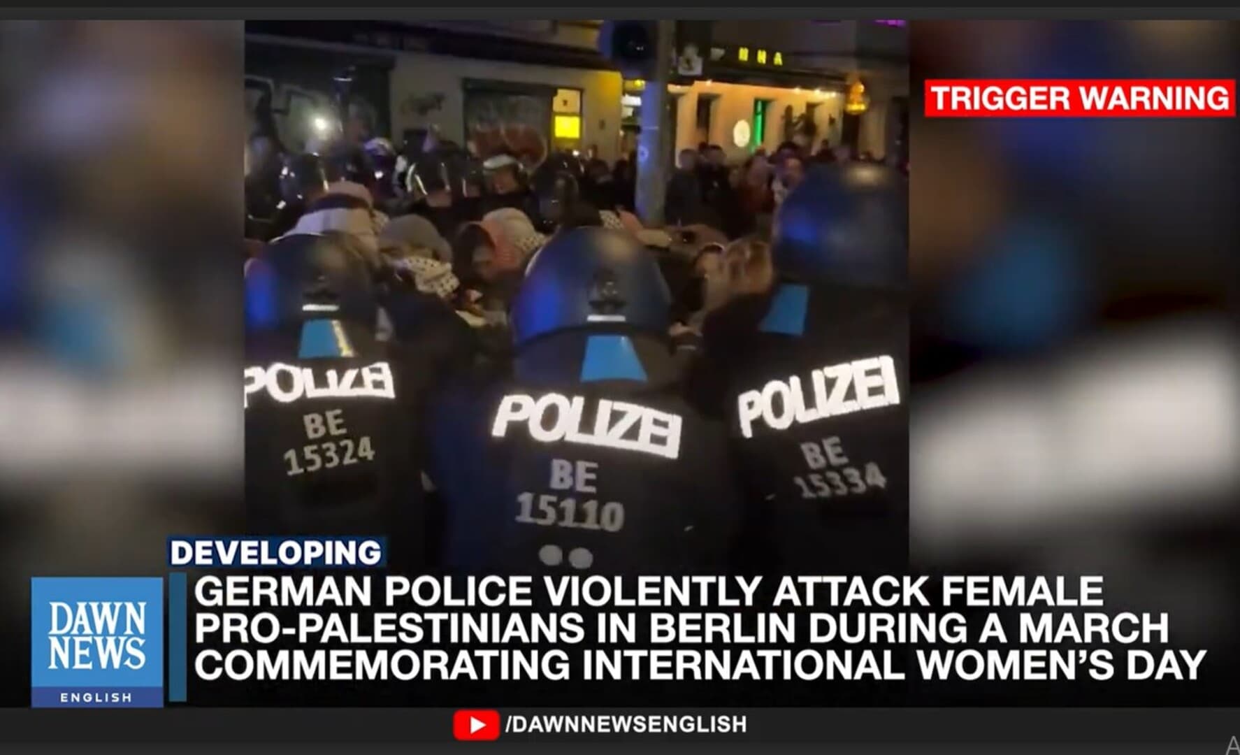 Njemačka policija brutalno prebija žene na Dan žena - slika 1