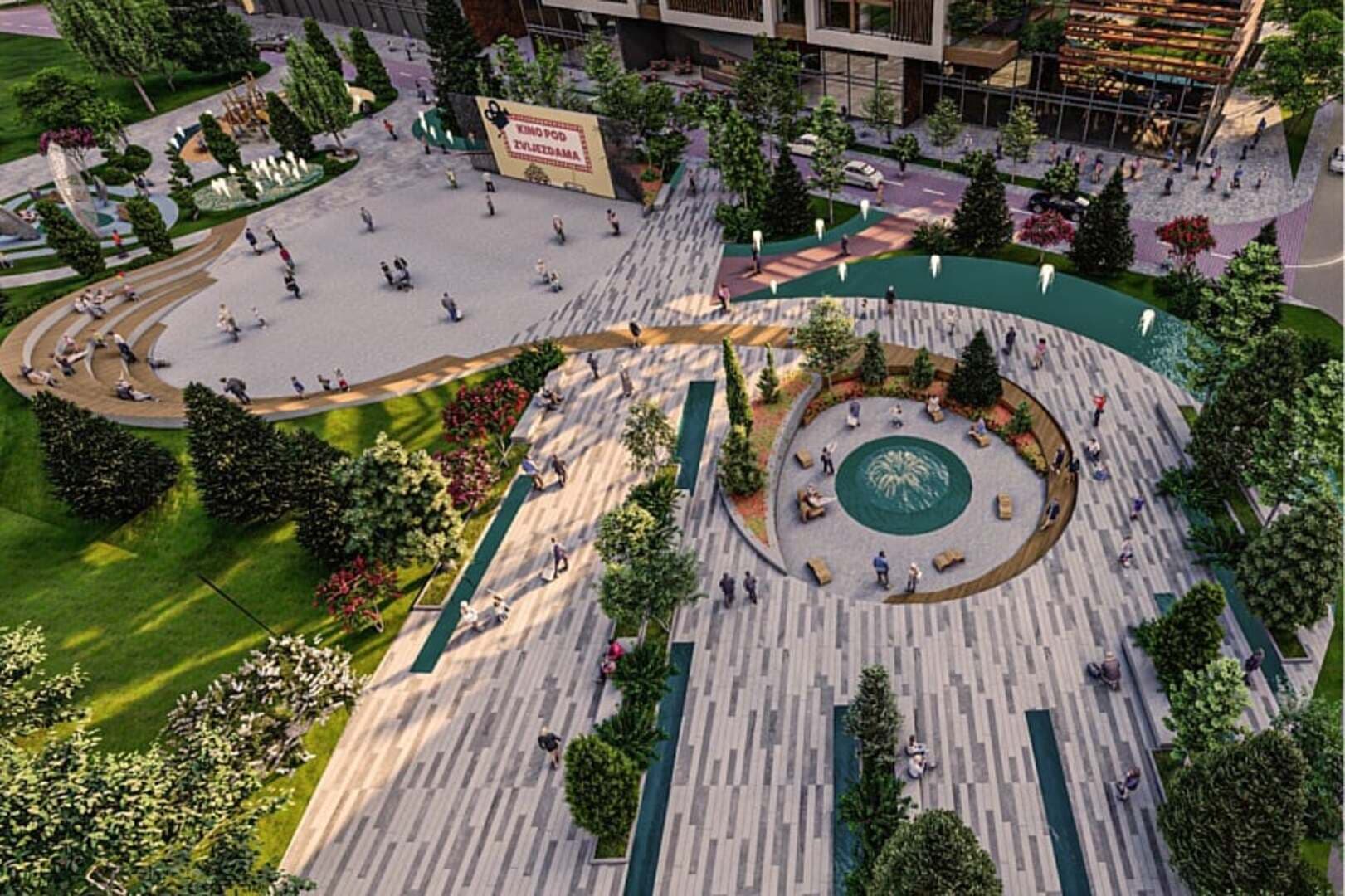 Pogledajte kako bi trebao izgledati multifunkcionalni trg s parkom oko WTC-a u Sarajevu - slika 1