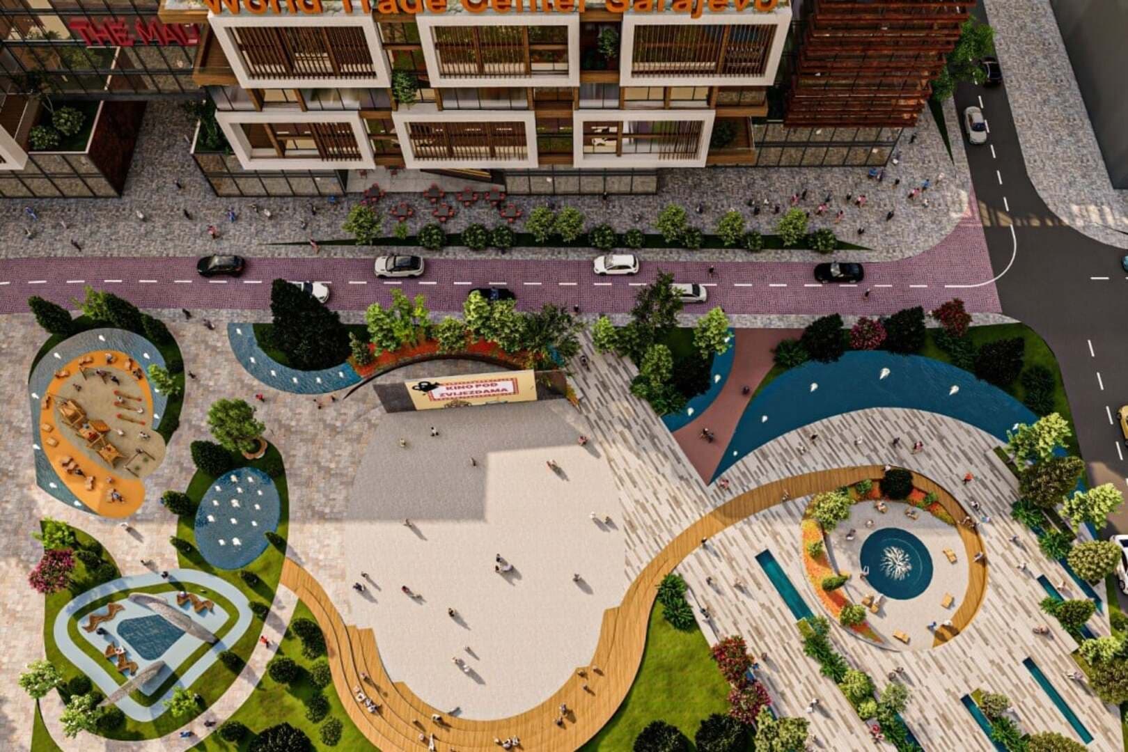 Pogledajte kako bi trebao izgledati multifunkcionalni trg s parkom oko WTC-a u Sarajevu - slika 5