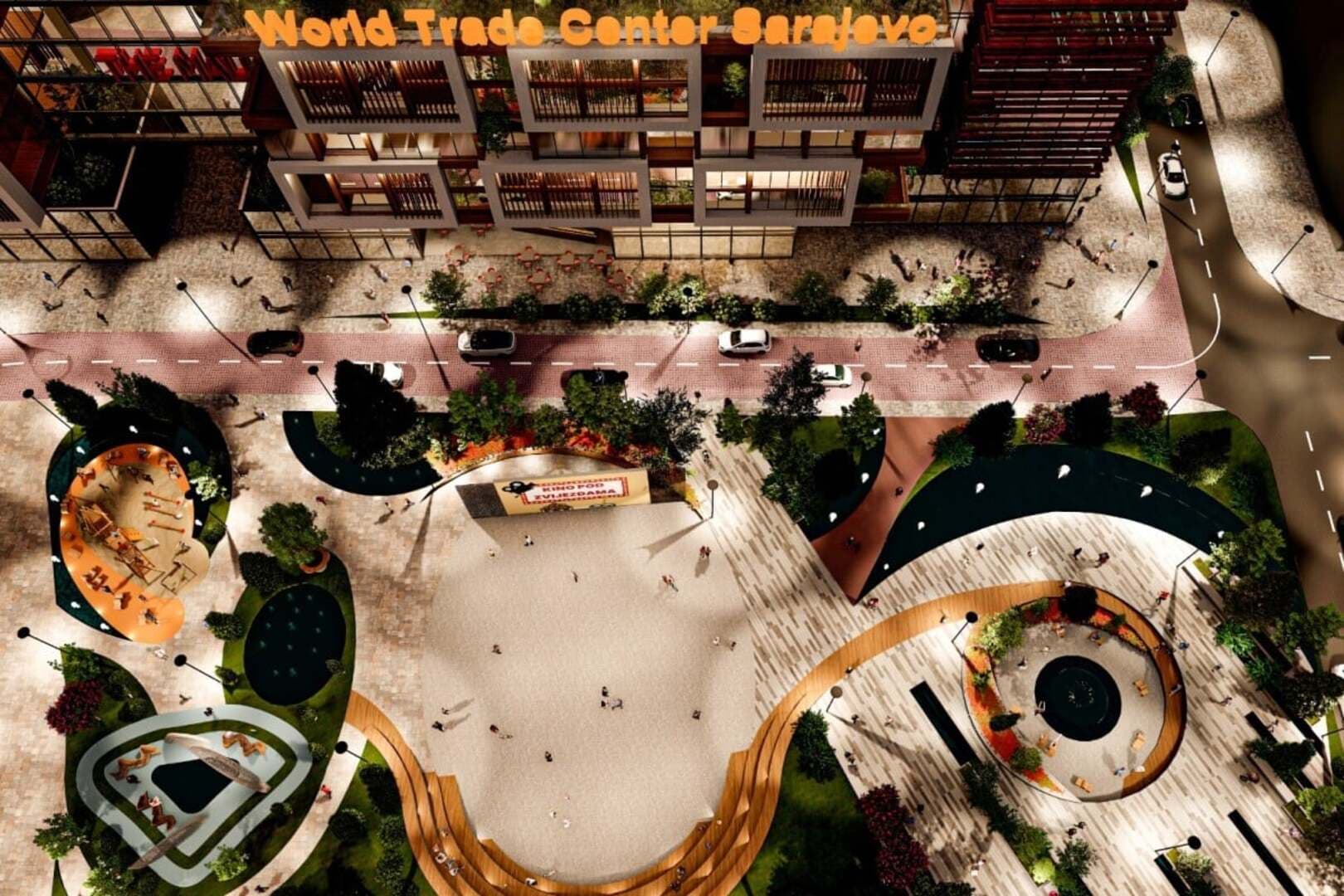 Pogledajte kako bi trebao izgledati multifunkcionalni trg s parkom oko WTC-a u Sarajevu - slika 9