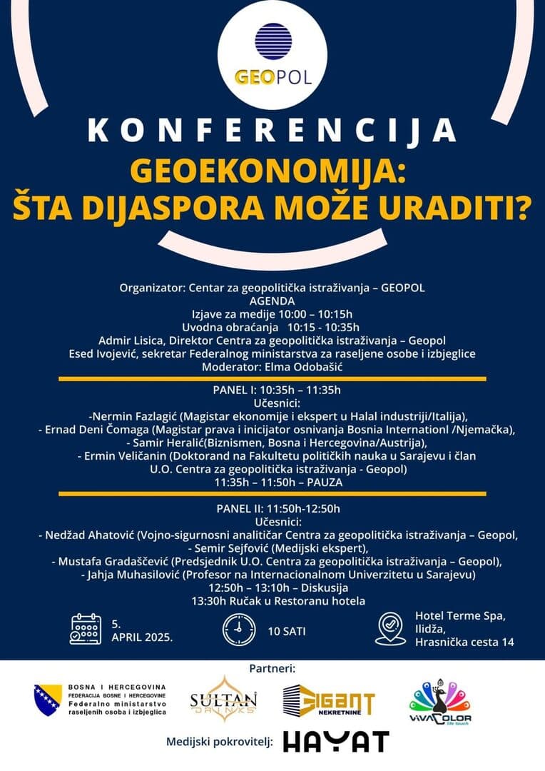 Geopol organizira veliku konferenciju s dijasporom - slika 1