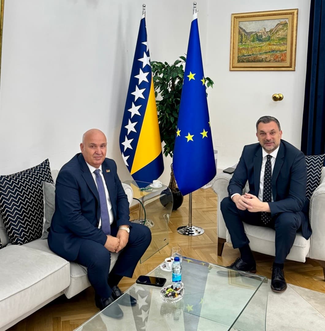 Konaković primio predsjednika Palestinske zajednice u BiH Majeda Maaroufa - slika 1