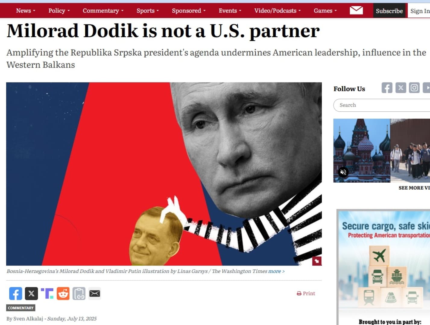 'Milorad Dodik nije partner SAD!' - slika 1