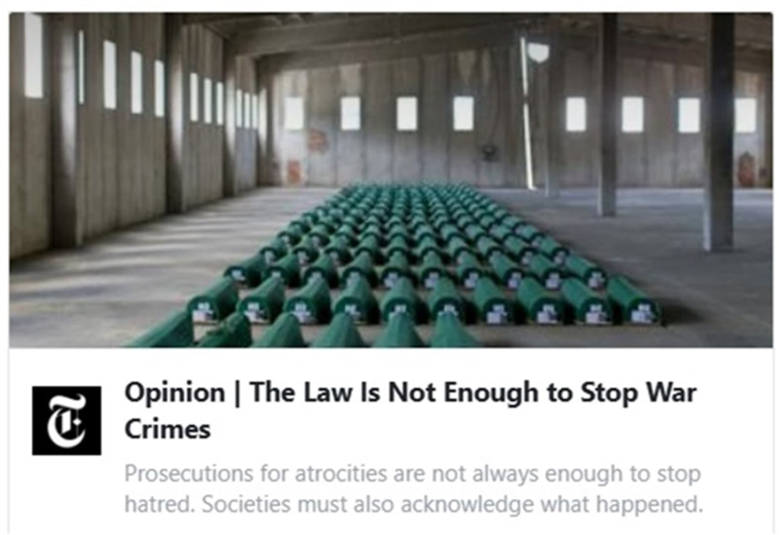 Zašto zakon ne može zaustaviti ratne zločine - slika 1