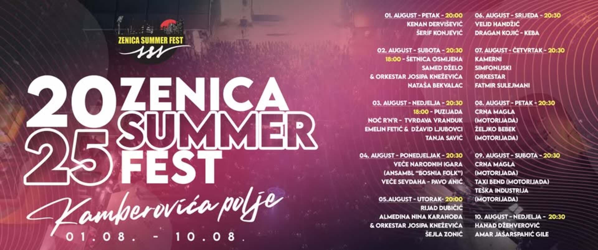 Zenica ponovo centar ljetne zabave: Počinje Summer Fest 2025 - slika 1
