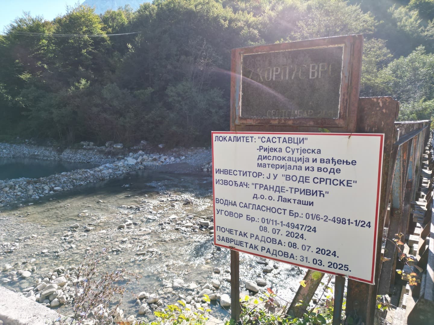 Radovi na mHE „Sutjeska S-3“ u Nacionalnom parku Sutjeska uprkos isteklom roku - slika 2