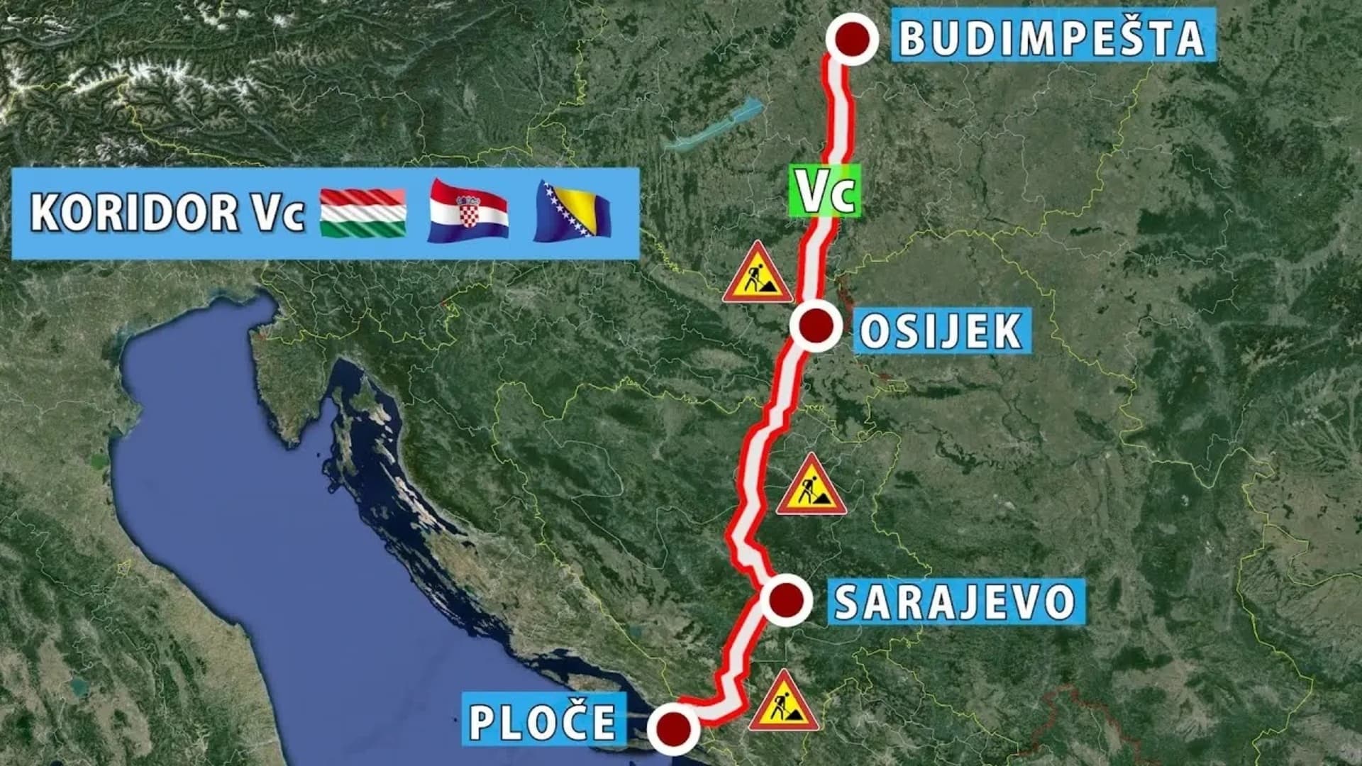 Hrvatska završila svoju dionicu koridora 5c - slika 1