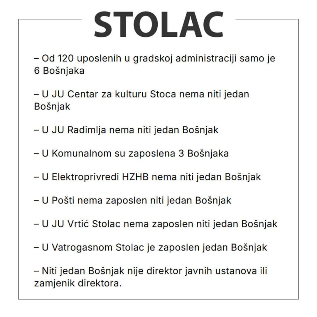 Zašto Sarajevo ponovo izdaje Stolac (i Odžak, Kiseljak, Prozor, Neum...) - slika 1