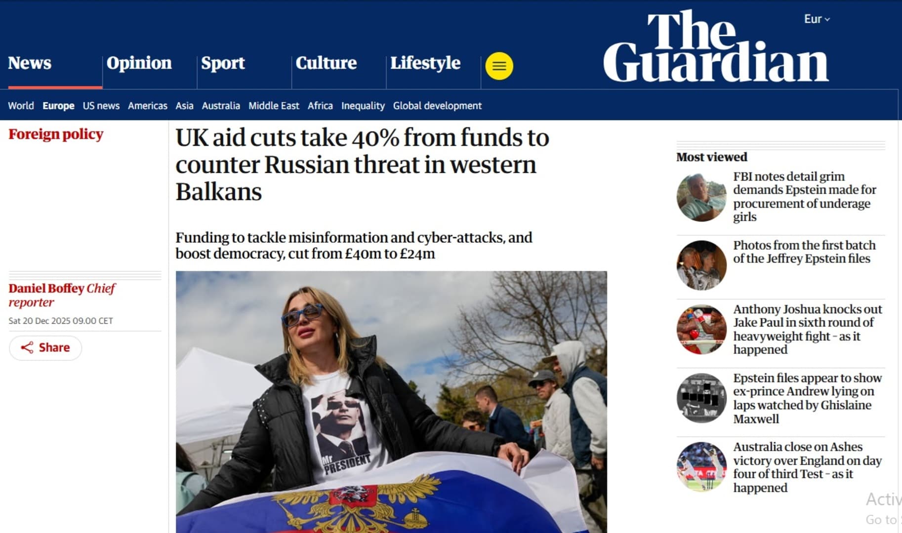 Velika Britanija reže novac za borbu protiv ruskog utjecaja na zapadnom Balkanu - slika 1