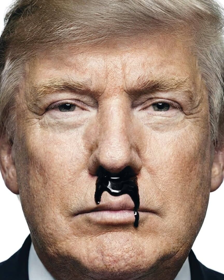 Trump s “hitlerovskim” brkovima od nafte: Viralna naslovnica koja je uzdrmala svijet - slika 1