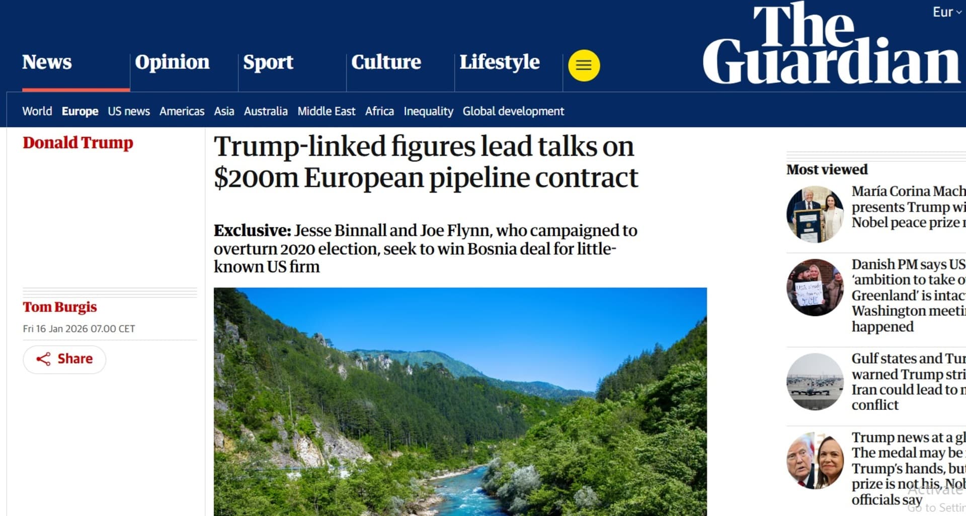 Guardian: Ljudi iz Trumpovog kruga traže unosan posao u BiH - slika 1