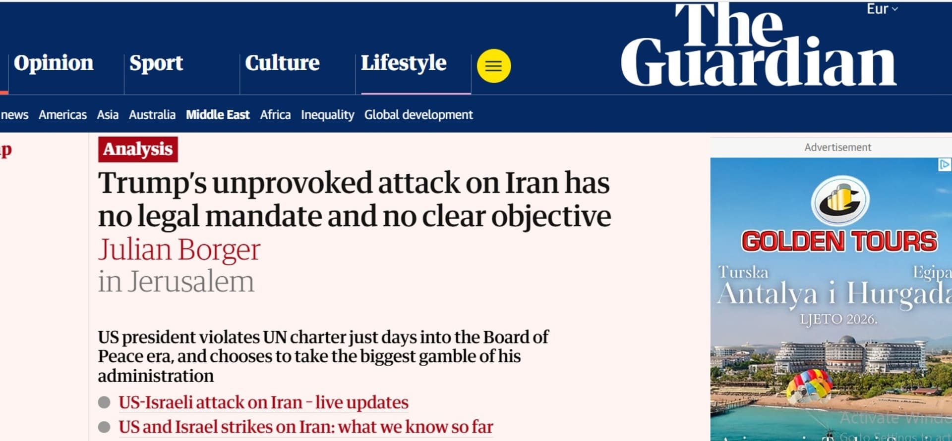 Trumpov ničim izazvani napad na Iran nema pravni mandat ni jasan cilj - slika 1