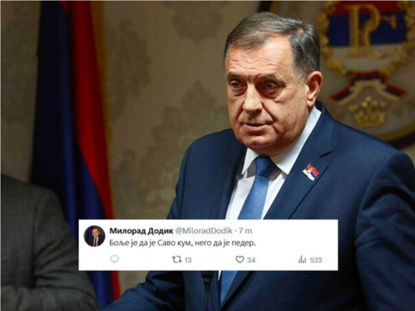 Dodik pratio debatu: Bolje da je Savo kum, nego da je pe*er - slika 1