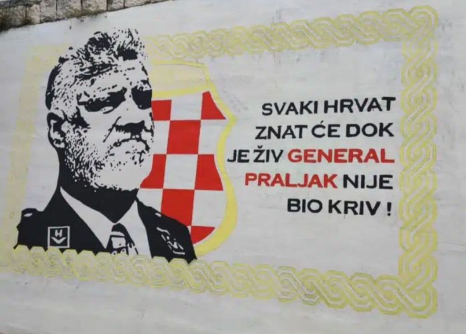 Kajan prijavio još jean mural osuđenom ratnom zločincu u Mostaru - slika 1