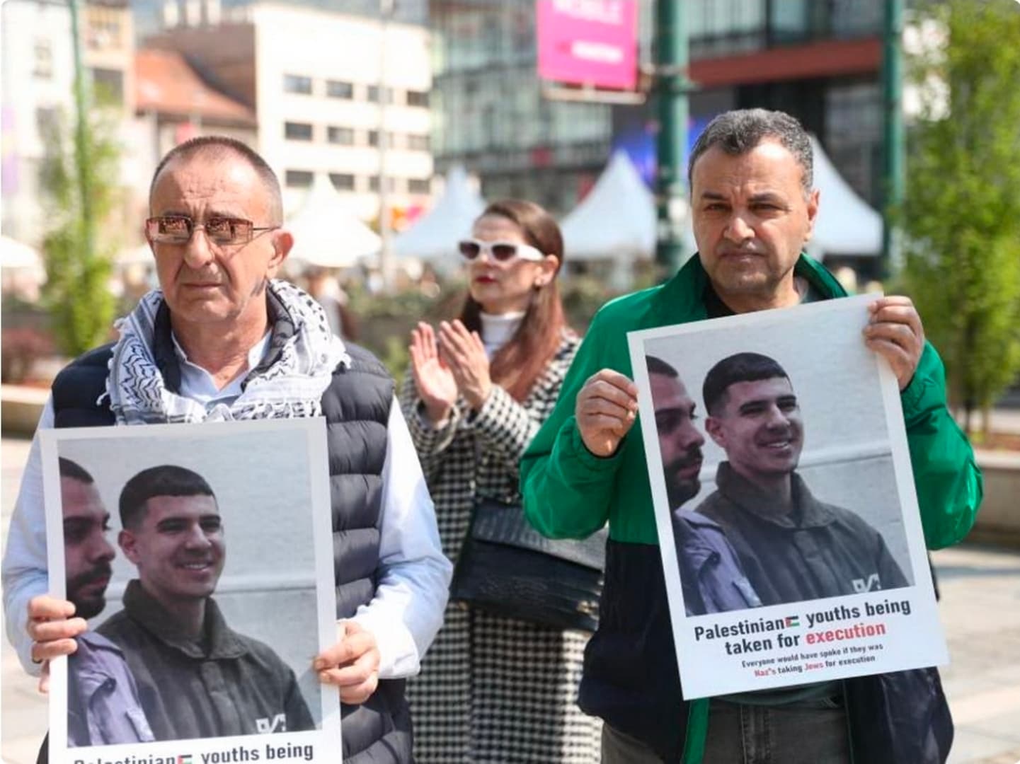 Palestinci se okupili u Sarajevu: Osuda zakona o smrtnoj kazni u Izraelu - slika 1